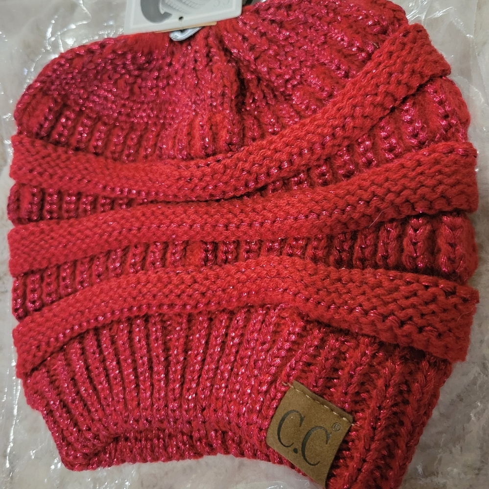 CC Messy Bun Beanie